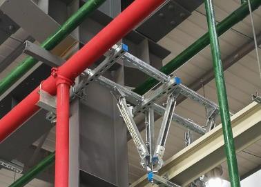 日土该抗震支架的整体式支吊架结构协调性好